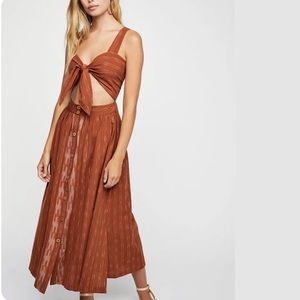 Free People Bronze Dress style ob843135 size xs